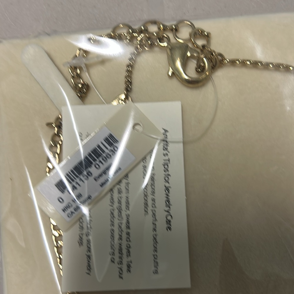 NEW Amrita Singh Evergreen & Gold tone Lindian Necklace - Picture 6 of 8